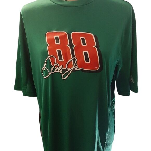 Vintage Adidas Dale Earnhardt JR Tee T-Shirt. SZ L. Clima365 - Picture 1 of 5